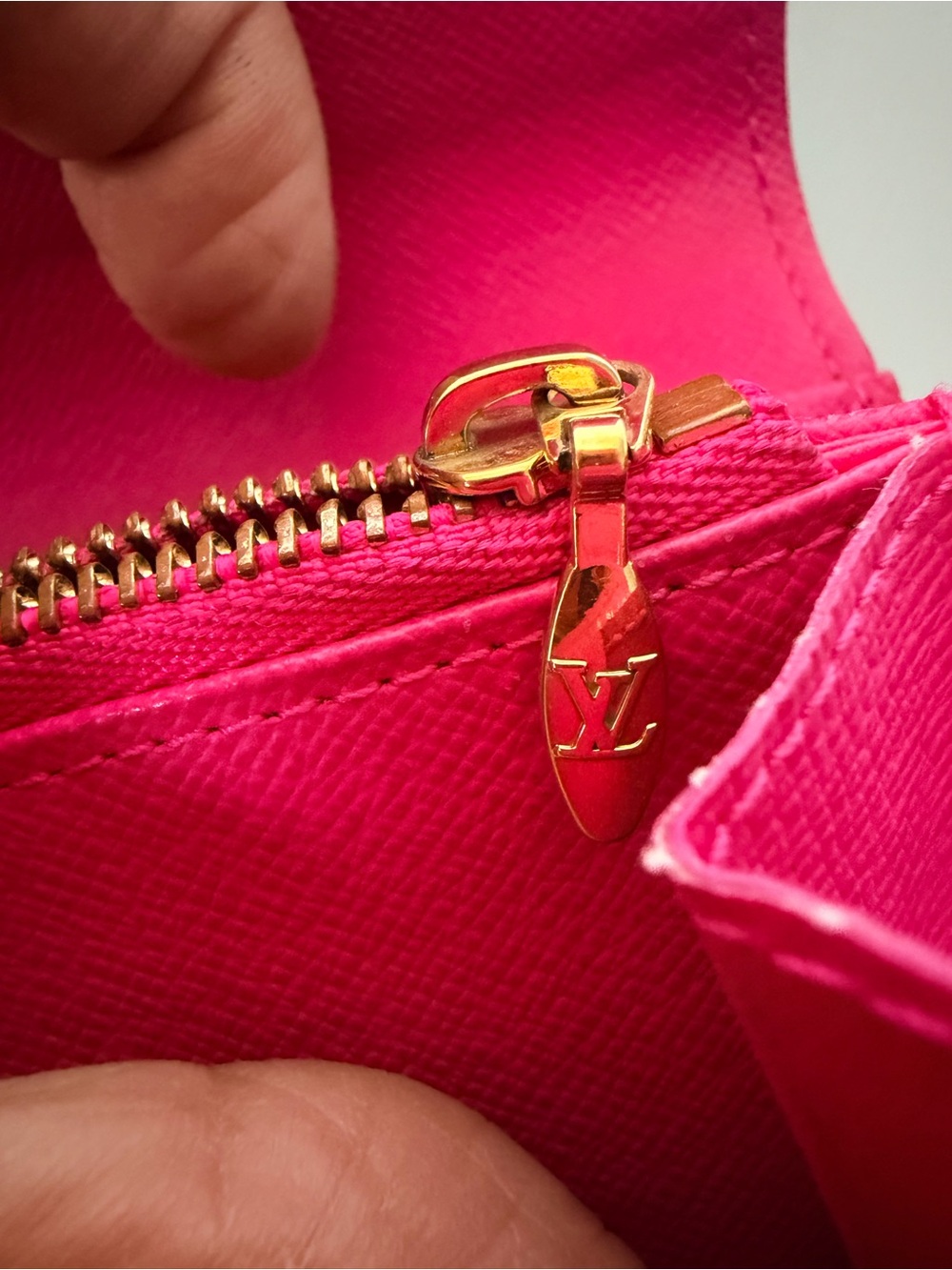 Louis Vuitton Brown Multicolor Monogram Continental Wallet interior pink - Picture 8 of 13